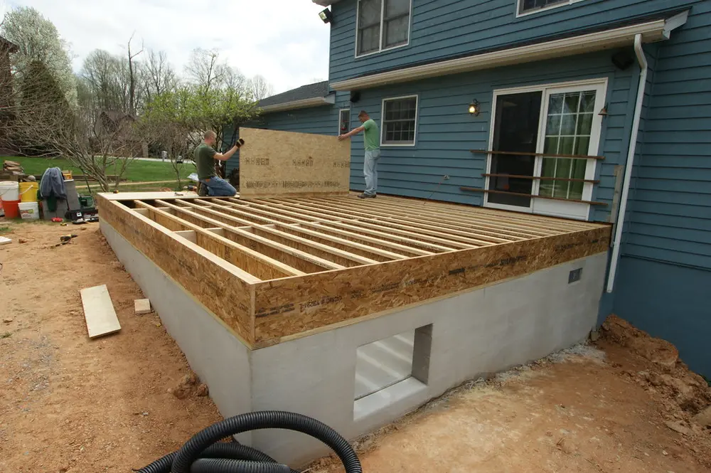 Foundation and floor framing where wood-destroying organisms are checked